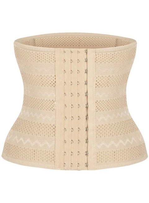 حزام دعم اسفل الظهر وشد البطن بعدد 3 مشابك تحكم بيج