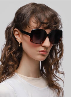 flâneur Stylish Polarized Square Framed Sunglasses For Women and Men Black  - Image 2