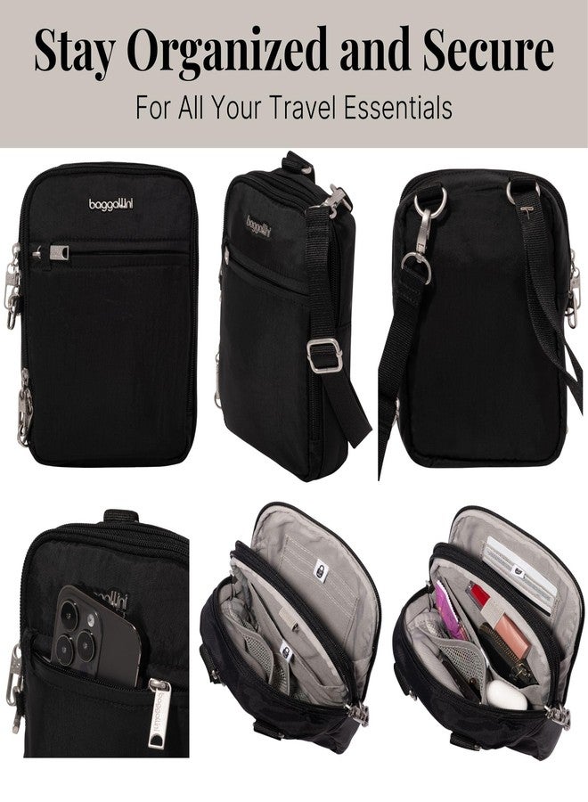 Baggallini Securtex Anti-Theft Mini Everything Crossbody Bag, 6.3"x8.25" RFID, Locking Zippers & Cut-Resistant Strap - Image 5
