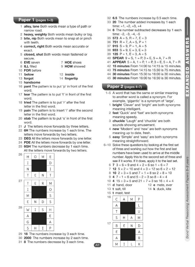 Bond 11+: Bond 11+ Verbal Reasoning Assessment Papers 8-9 years  - Image 4