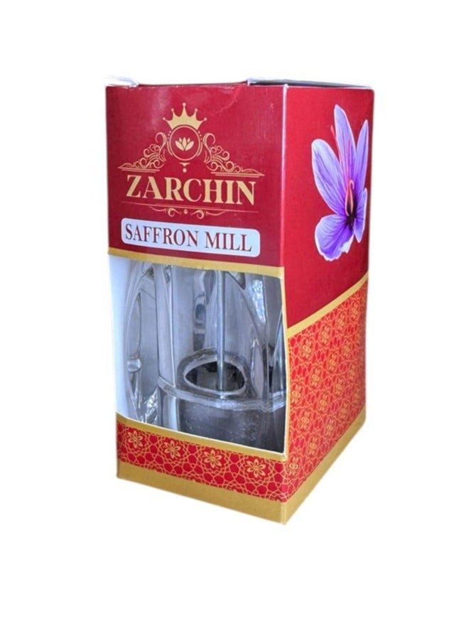 ZARCHIN Saffron Mill - Grinder Glass Body with Collection Chamber Perfect For Freshly Ground Saffron In Food Dishes And Tea - Image 3