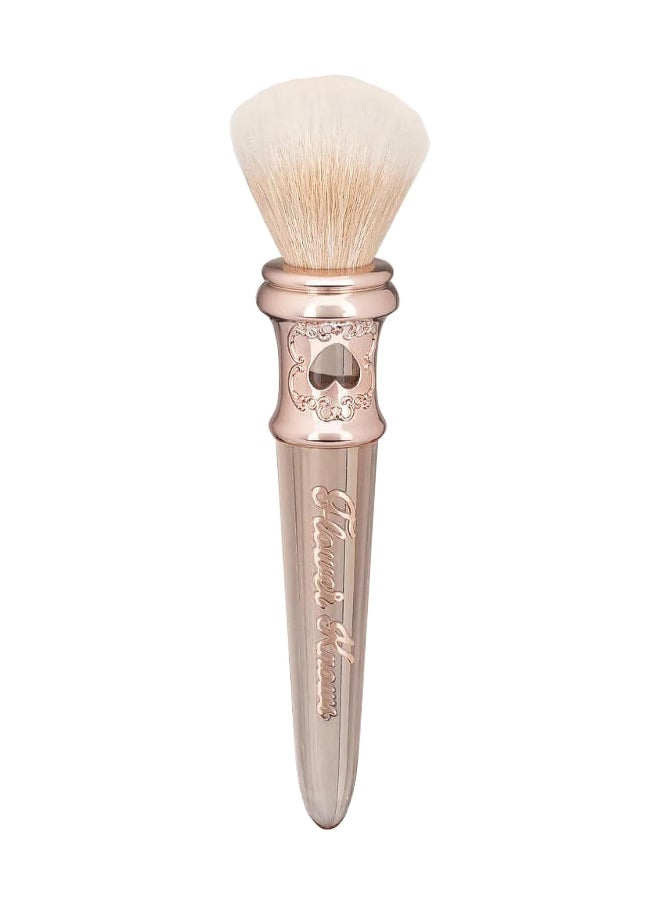 Flower Knows Chocolate Wonder-Shop Blush Brush Soft Makeup Brush For Highlighter Bronzer And Contour Milkshake White  - Image 1