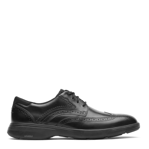 Rockport روكبورت للرجال نوح وينغتيب، أسود، 10.5 م - Image 3