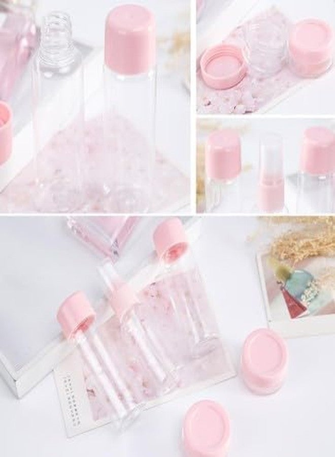 RIVUGJA 7-Pcs Travel Bottles Kit Portable Refillable Toiletry Containers Set, Leak Proof Cosmetic Containers for Lotion, Body Wash (Pink) - Image 5