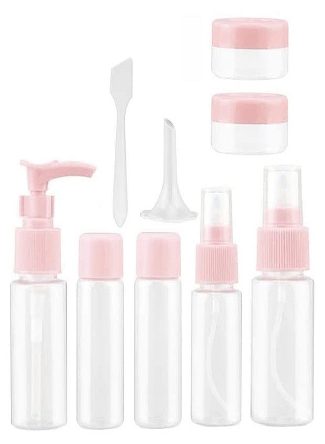 RIVUGJA 7-Pcs Travel Bottles Kit Portable Refillable Toiletry Containers Set, Leak Proof Cosmetic Containers for Lotion, Body Wash (Pink) - Image 2