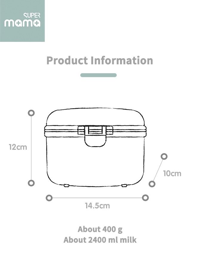 Multi-Function Milk Powder Container Box With Scoop Milk Powder Box  Formula Milk Powder Dispenser Suitable For Milk Powder, Snacks, Fruits, Etc