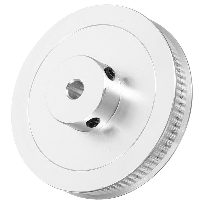 Synchronous Timing Belt Pulley 80 Teeth 5mm Bore Silver 3D Printer Replacement - Image 2