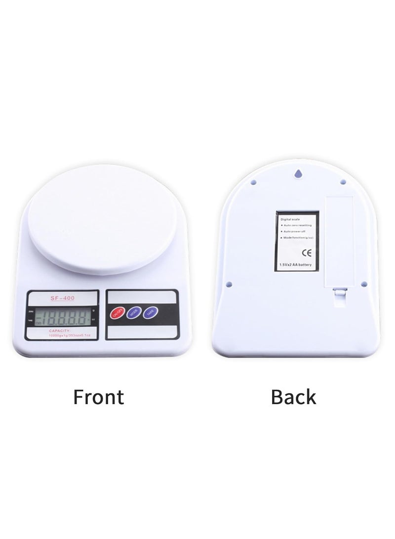 ACLIX Electronic Digital Kitchen Food Scale Gram and Ounce Weight Measurement for Cooking, Baking, Help You Achieve Your Diet, Health Goals, LCD Display (White) - Image 5