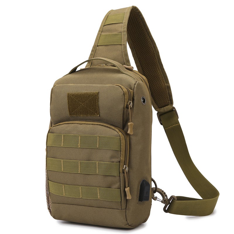 Tactical Chest Bag Men'S Shoulder Crossbody Bag Outdoor Luya Camouflage Large Capacity Multifunctional Chest Bag Slings Bag - Image 1