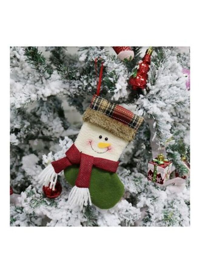 ACLIX 3-Piece Christmas Themed Hanging Stocking Ornament Set Multicolour 19x10centimeter - Image 4