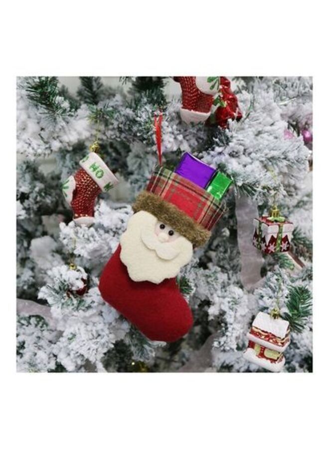 ACLIX 3-Piece Christmas Themed Hanging Stocking Ornament Set Multicolour 19x10centimeter - Image 5