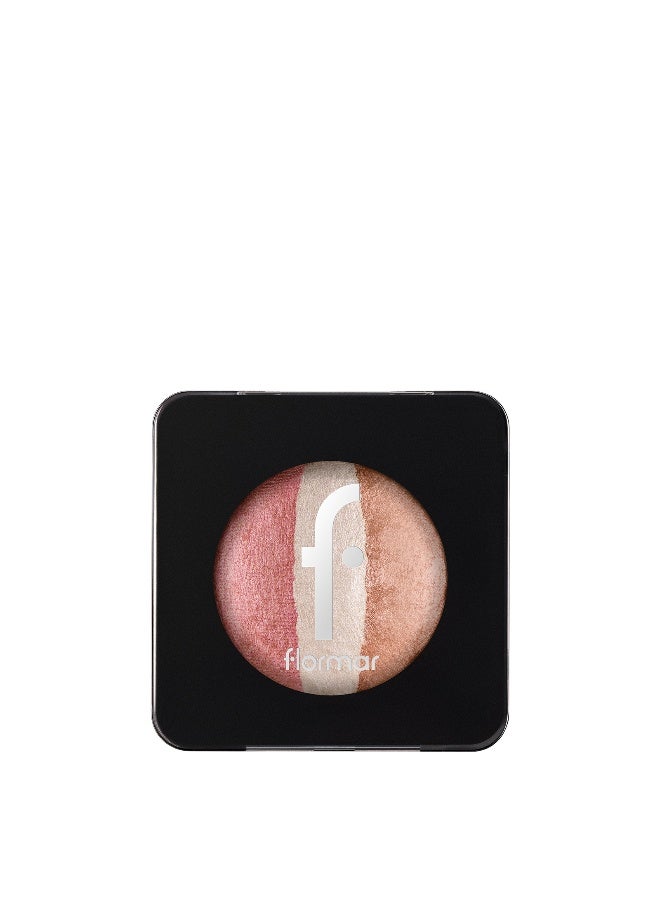 flormar NP Baked Blush On - 053 Pinky Trio - Image 2