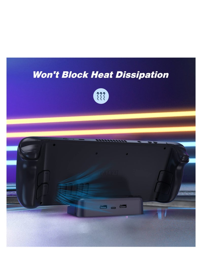 KASTWAVE Compatible with Stand Base for Steam Deck,  Steam Deck Accessories, Charging Dock for Steam Deck,  Dual USB and Full Speed Charging USB C Port for Steam Deck, Anti-Slip Holder Stand for Steam Deck - Image 4