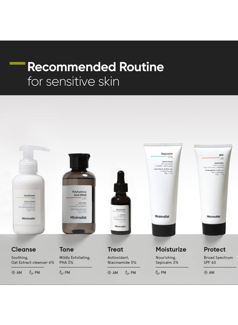 Minimalist Gentle Face Wash With 6% Oat Extract & Hyaluronic Acid For Sensitive Skin (Dry to Normal) | Sulphate Free | Non-Drying | Fragrance Free | Gentle Cleanser (120 ML) - Image 4