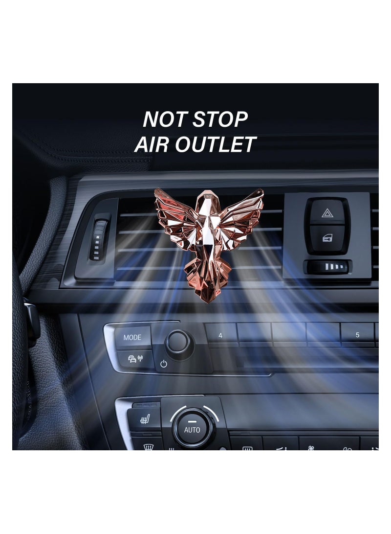 Excefore Reusable Car Air Freshener With Vent Clip, Hummingbird Modeling Vent Clip, Car Odor Eliminator, Car Decoration Accessories with 3 Scents Starter Kit - Image 2