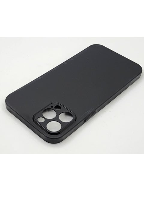 Slim Silicone Basic IPhone 12 Pro Max (6.7 Inch) Case Ultimate Protection - Black