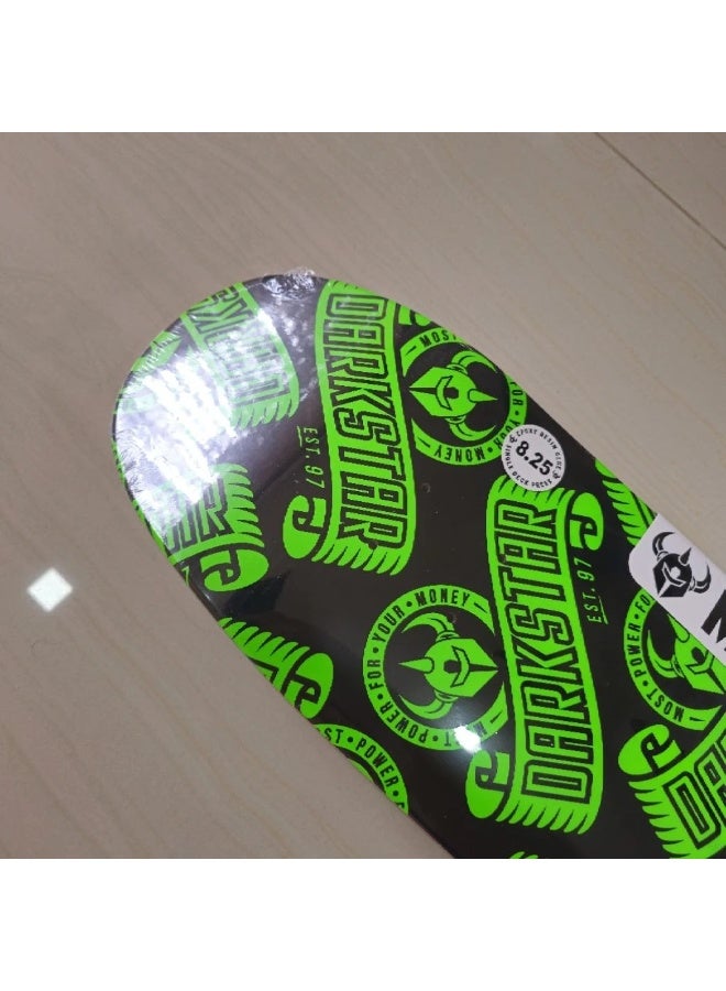 Darkstar Arc RHM Neon Green *Old Skool Shape* 8.25" x 31.8" Skateboard Deck - Image 3