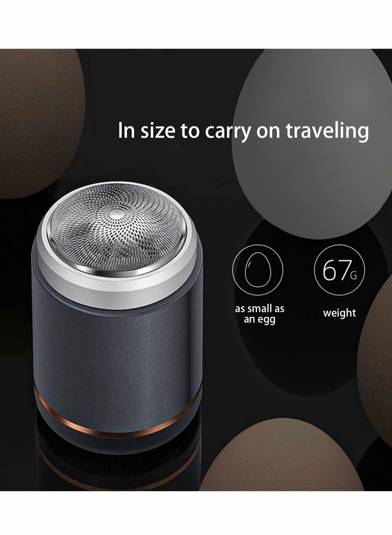 SYOSI Electric Razor for Men Pocket Size Mini Portable Shaver Wet and Dry Men's Razor USB Rechargeable Shaver Charging Easy One-Button Use Suitable for Home, Car,Travel - Image 5
