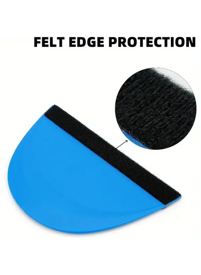 Variant Color Small Squeegee 5 Pack Plastic Scraper With Felt Edge For Car Wrap Window Film - Image 4