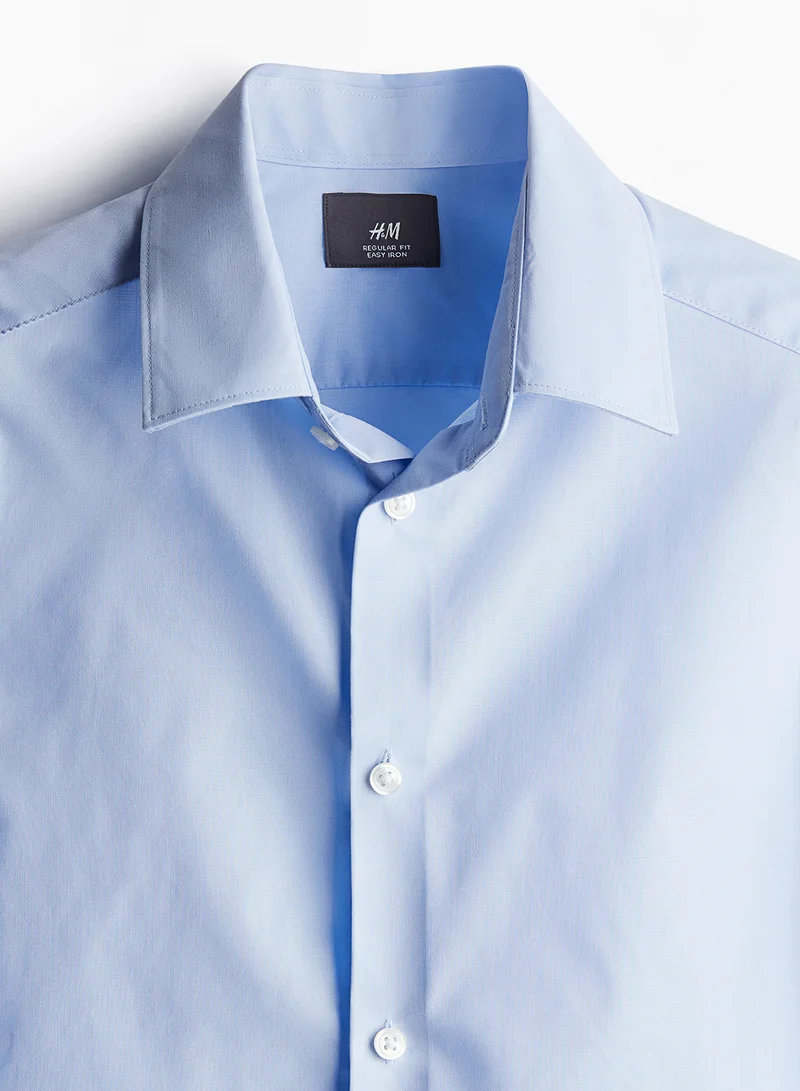 H&M Regular Fit Easy-Iron Shirt