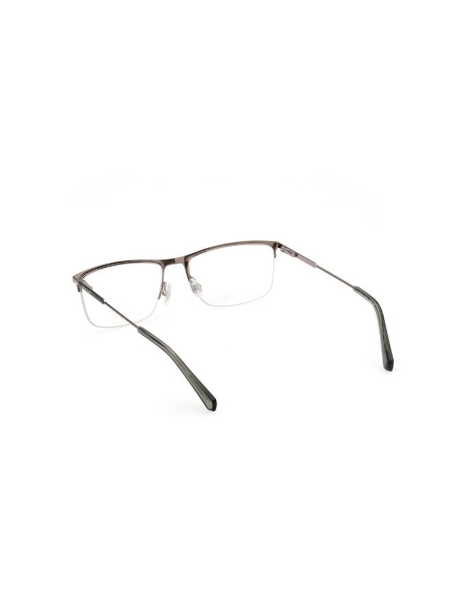 GANT Ga3288 Rectangular Metal Frames For Men Size 57, Shiny Gunmetal - Image 3
