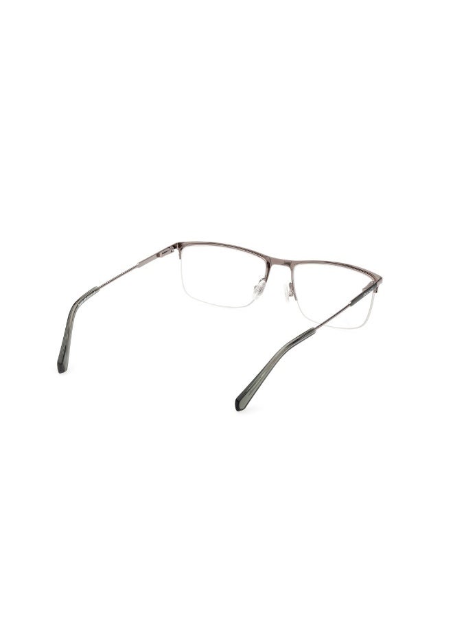 GANT Ga3288 Rectangular Metal Frames For Men Size 57, Shiny Gunmetal - Image 5