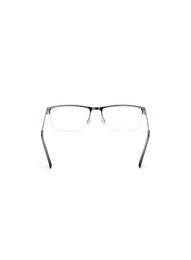GANT Ga3288 Rectangular Metal Frames For Men Size 57, Shiny Gunmetal - Image 4