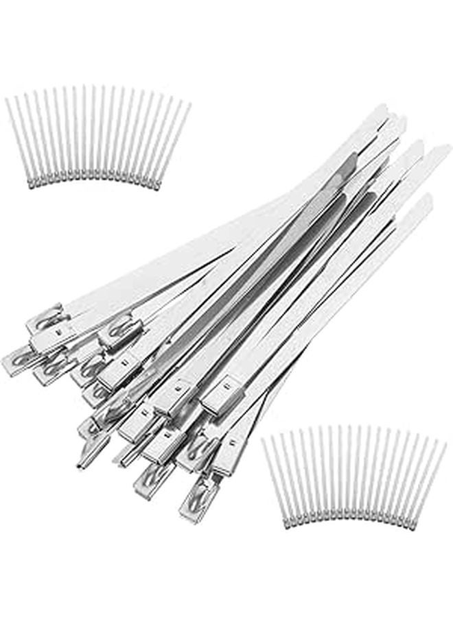 Stainless Steel Heavy Duty Zip Ties 100pcs For Cable Fixing