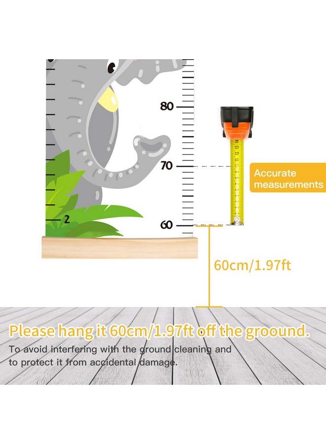 Lvpai Animals Growth Chart For Kids Baby Height Chart Canvas Height Measuring Rulers For Boys Girls (Animals 1) - Image 5