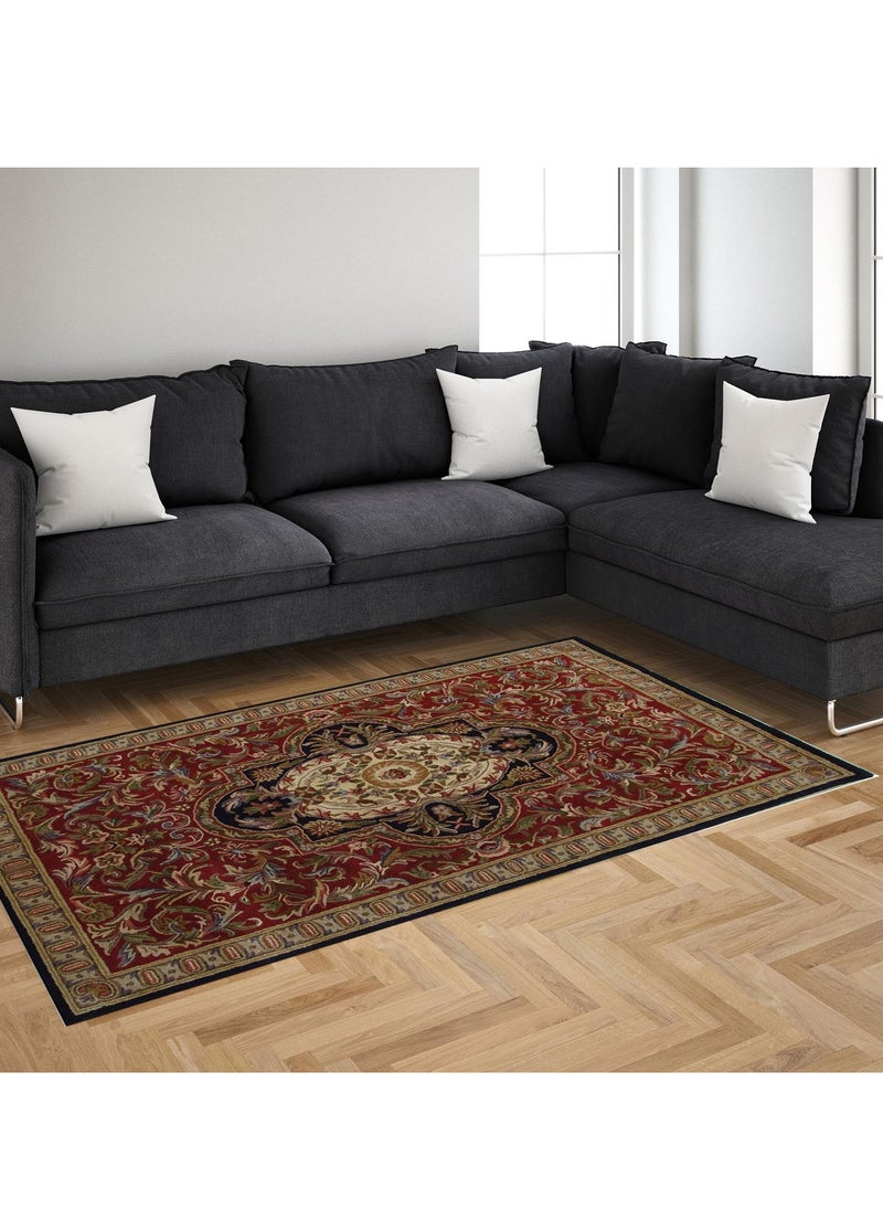 AURUM HOME AH08C Hand Tufted Area Rug & Carpets Indoor Living Dining Bedroom Room and Gallery Area Wool, Rectangle  - Image 2