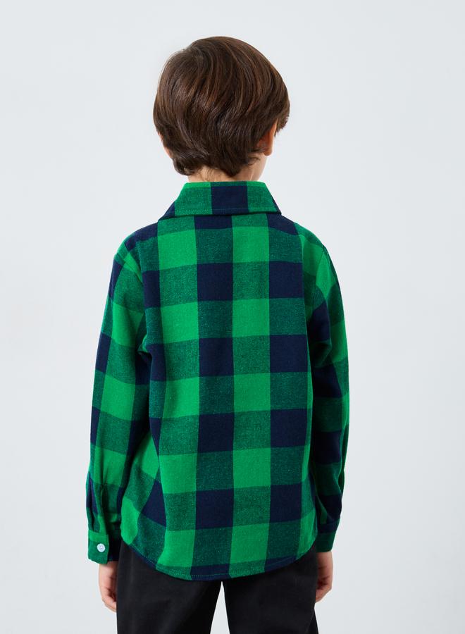 Styli Boys Green Checkered Shirt - Image 4