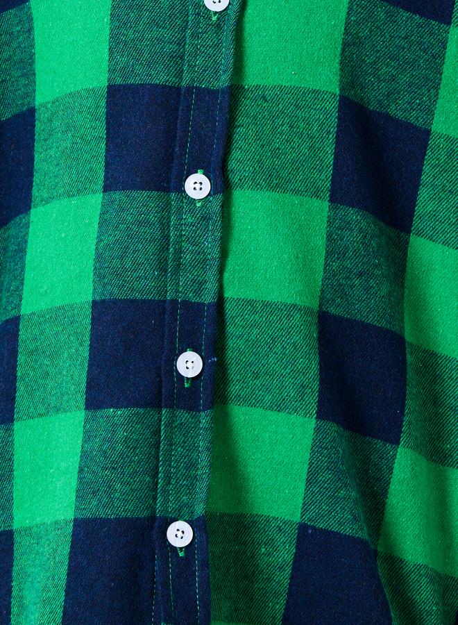 Styli Boys Green Checkered Shirt - Image 3
