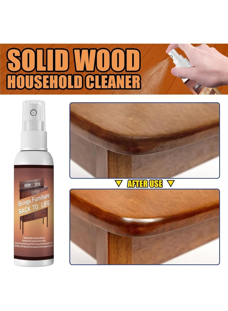 Wooden Scratch Remover - Furniture Scratch Repair Spray for Wood Furniture and Floor, Fast Acting Wood Scratch Repair, Restores Natural Shine, Wood Repair Kit for Hardwood Floors 120ml - Image 4