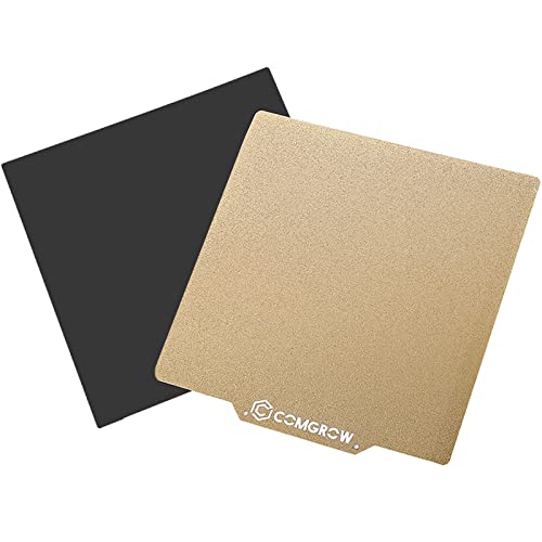 Comgrow PEI Sheet Magnetic Flexible Heated Bed, PEI Spring Steel 235x235mm for ELEGOO Neptune 3 Pro/4/Anycubic Kobra/Creality Ender 3/Ender 3 Pro/Ender 3 V2/3 V2 Neo/Ender 3 Neo/Adventurer 5M - Image 1