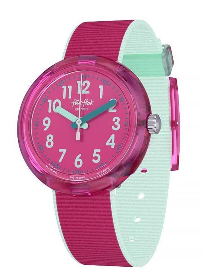 Flik Flak Girls Color Blast Pink Quartz Movement Water Resistant