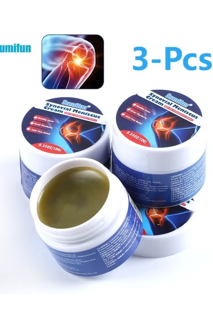 Sumifun (3pcs) -sumifun Knee Joint Pain Relief Ointment Meniscus Damage Leg Knee Arthritis Cream Fast Absorbing Hand And Foot Tenosynovitis Cold Gel Quick Relief Joint And Bone Therapy Cream For Muscle And Joint Pain - Image 1