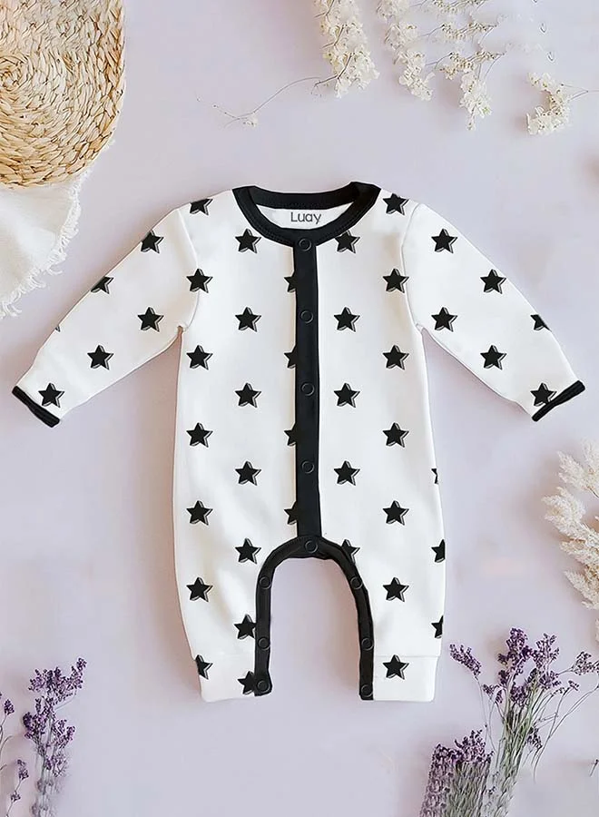 Luay  100% Cotton Full Sleeves Baby Printed Romper,Sleepsuit for Baby Girls & Boys,_(Pack of 3) 0-3 M  | Best Price UAE
