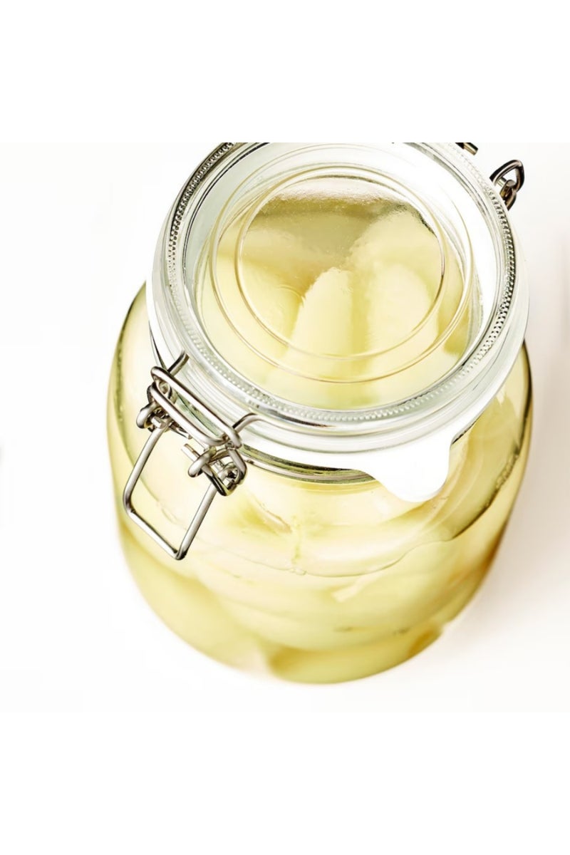 جرة زجاجية سعة 1.8 لتر مع غطاء – تخزين وحفظ الطعام محكم الإغلاق - Image 5