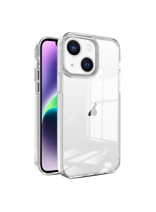 Case For iPhone 14 Plus 2.5mm Anti-slip Clear Acrylic Hybrid TPU Phone Case