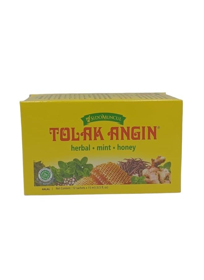 Sido Muncul - Tolak Angin Herbal Mixture 12 Sachets x15ml - Image 1