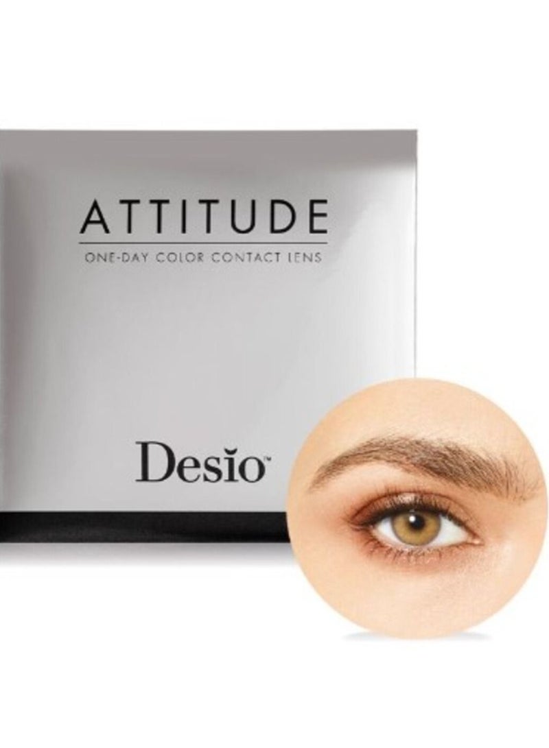 ديسيو أتيتيود عدسات لاصقة ملونة يومية الاستخدام ديليشيوس هانى لون عسلى - Image 5