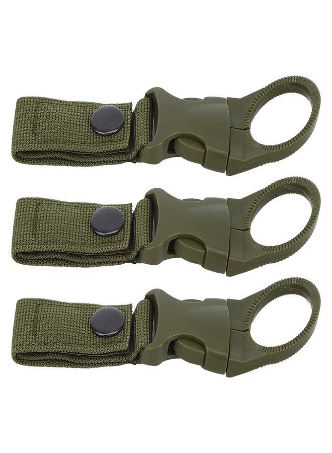 RAJry 3PCS Bottle Buckle Clip Hanging Buckle Portable Water Bottle Ring Holder Keychain Mineral Water Bottle Clip for Backpack Belt Nylon Webbing Strap for Outdoor Tactical Camping Hiking - Image 1