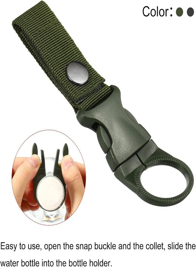 RAJry 3PCS Bottle Buckle Clip Hanging Buckle Portable Water Bottle Ring Holder Keychain Mineral Water Bottle Clip for Backpack Belt Nylon Webbing Strap for Outdoor Tactical Camping Hiking - Image 5