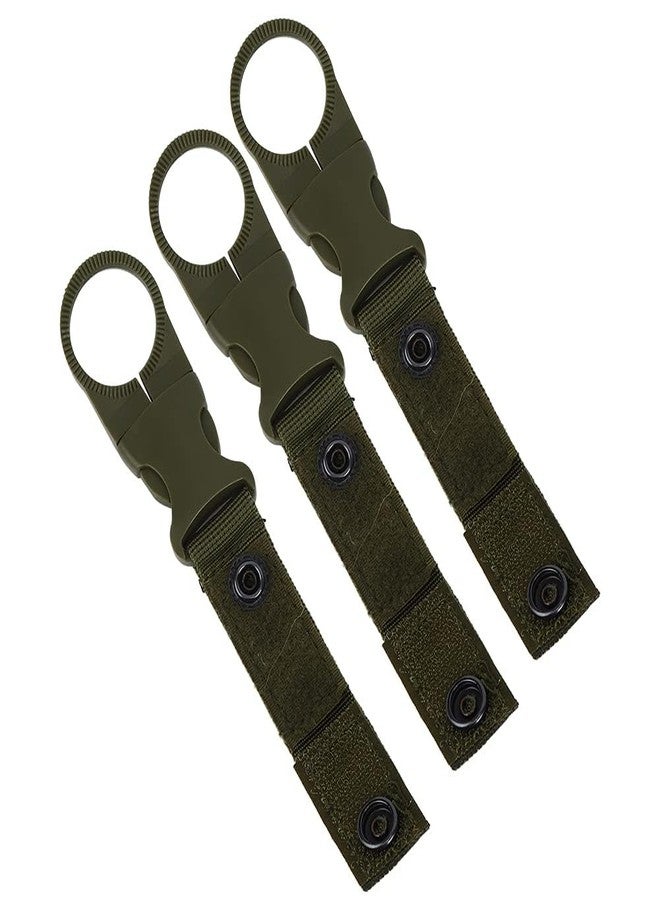 RAJry 3PCS Bottle Buckle Clip Hanging Buckle Portable Water Bottle Ring Holder Keychain Mineral Water Bottle Clip for Backpack Belt Nylon Webbing Strap for Outdoor Tactical Camping Hiking - Image 2