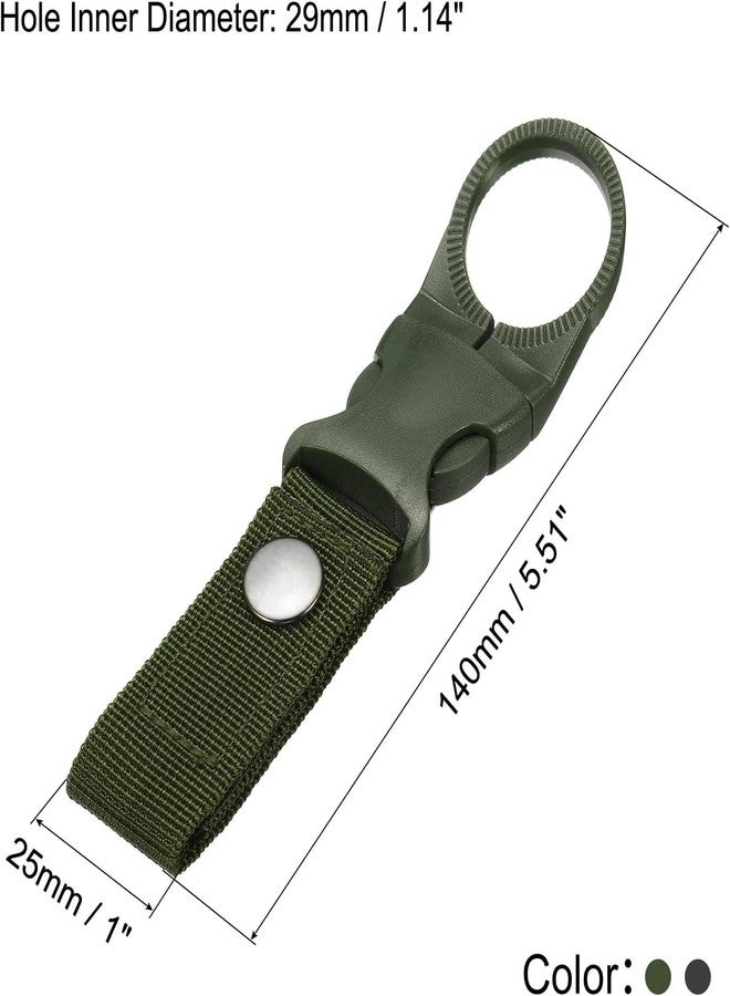 RAJry 3PCS Bottle Buckle Clip Hanging Buckle Portable Water Bottle Ring Holder Keychain Mineral Water Bottle Clip for Backpack Belt Nylon Webbing Strap for Outdoor Tactical Camping Hiking - Image 4