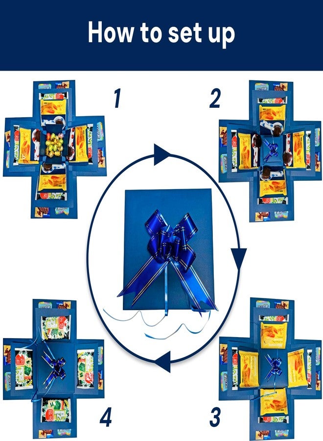 Hryan 5 Layer Gift Box, Multi Layered Explosion Photo DIY Box, Creative Surprise Picture Gift for Important Days and Holidays. (BLUE) - Image 3