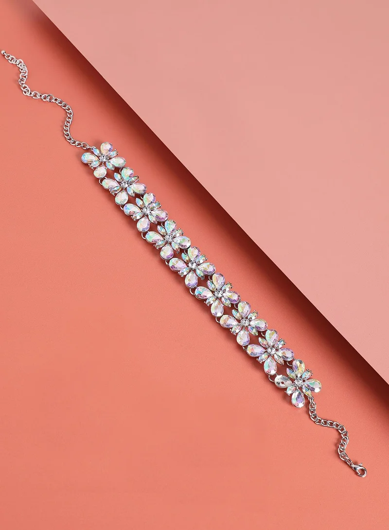 SOHI Crystal Choker Artificial Necklace Jewellery