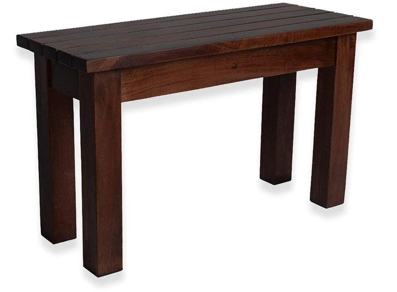 NISHA FURNITURE Nisha Furniture Sheesham Wooden Bench for Living Room Solid Wood Bench Dining Bench for Sitting 2 Seater Bench Balcony Outdoor Furniture Mohogany Finish  - Image 3