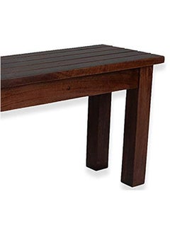 NISHA FURNITURE Nisha Furniture Sheesham Wooden Bench for Living Room Solid Wood Bench Dining Bench for Sitting 2 Seater Bench Balcony Outdoor Furniture Mohogany Finish  - Image 5