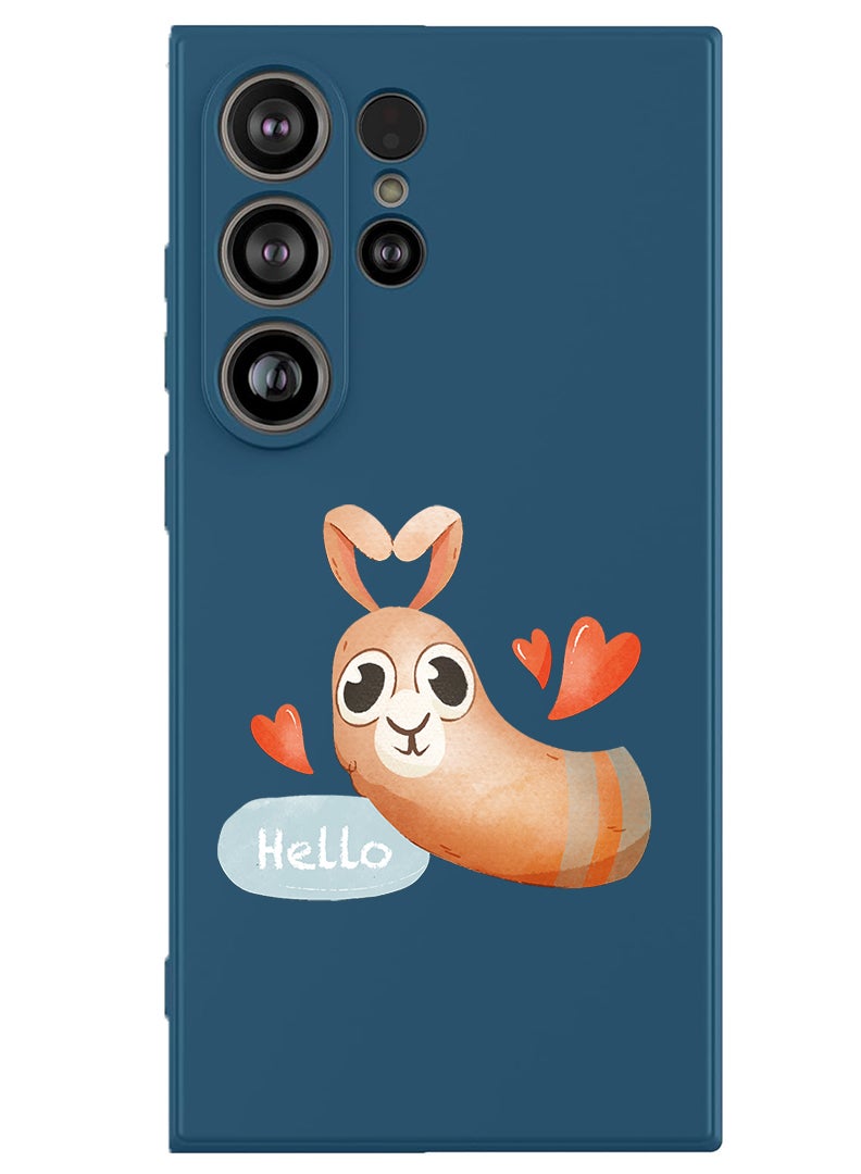 Theodor Protective Slim Fit Case Liquid Silicone Cover with Full Body Protection Anti-Scratch Shockproof Case For Samsung Galaxy S25 Ultra (Blue) - Hello Camel - Image 1